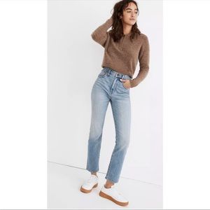 NWT Madewell Slim Demi-Boot Jeans in Denis Wash
